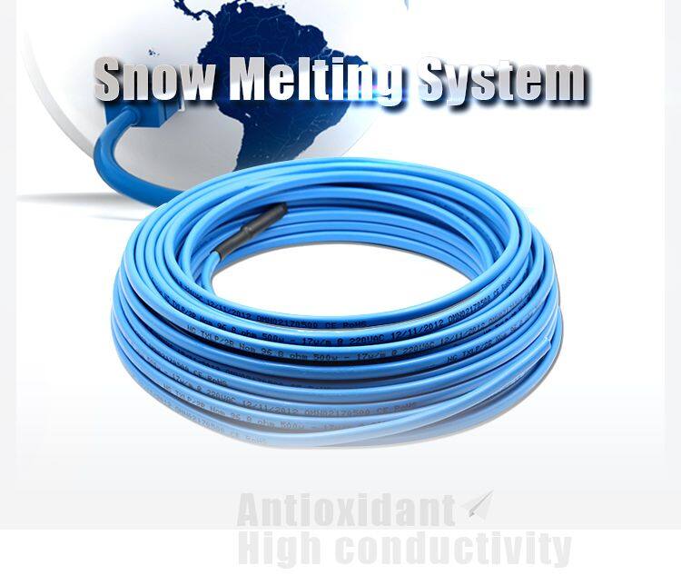 Heating Cable With Temperature Sensor Is Composed of Heating Cable a Temperature Switch a Power Cord and a Power Plug