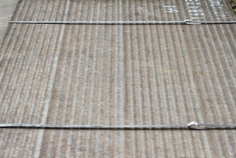 Wodon super hard compound hardfacing plate with chrome alloy layer