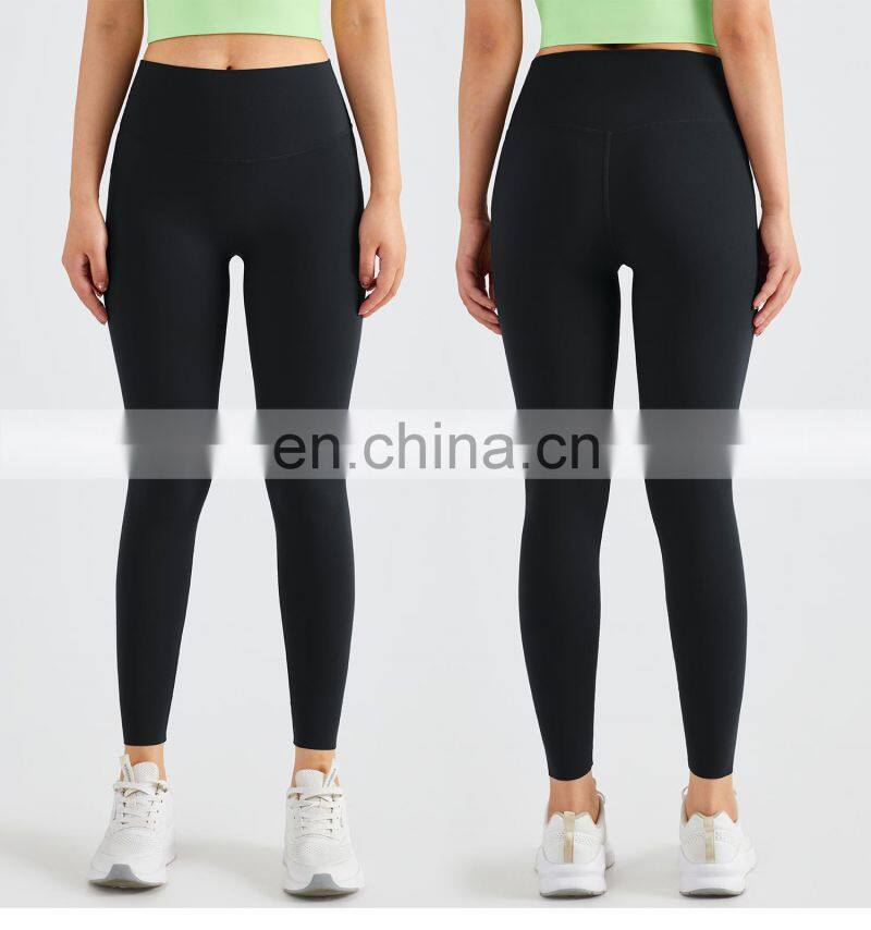One Size Fits All Yoga Workout Leggings Custom Women Fitness Four Way Stretch Sports Pants