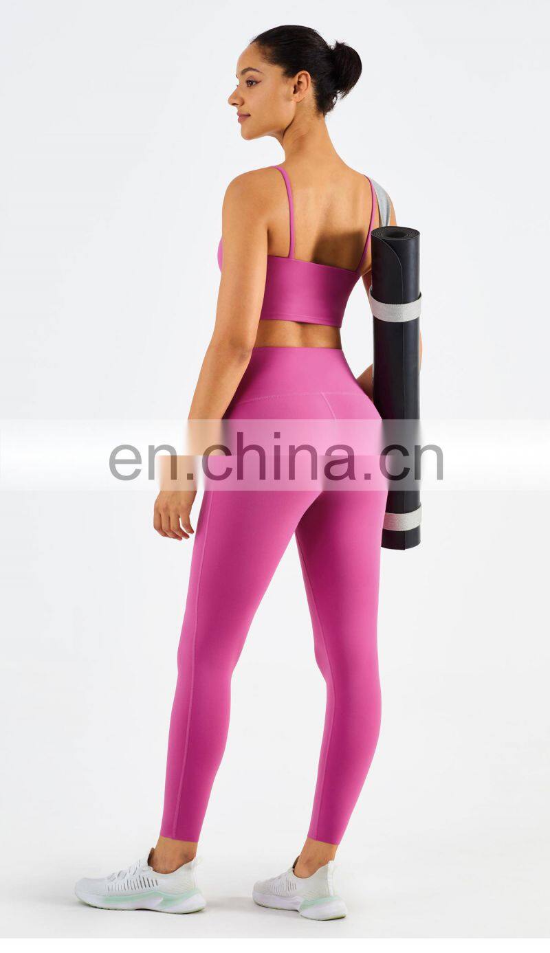 Multi Color Sport Bra Set Exercise Outfits Women Sets 2 Pieces High Support Yoga Pants