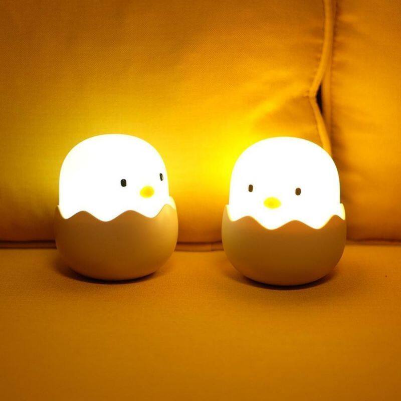 Help Sleeping USB Rechargeable Touch Sensor Eye Protection LED Cute Small Night Light Cartoon Silicone Children Led Lamp Gift