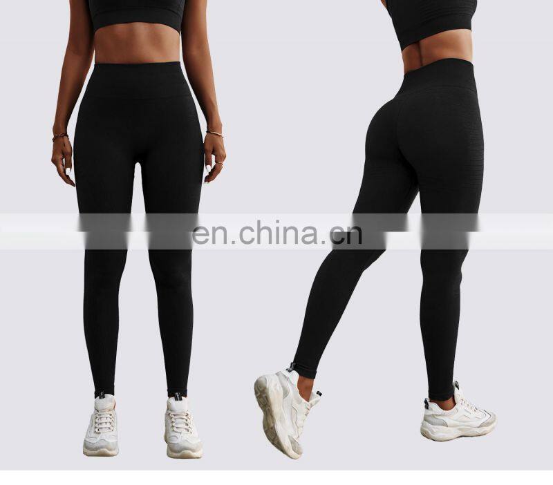 Seamless High Waist Leggings Custom Women Fitness Sports Four Way Stretch Leggings