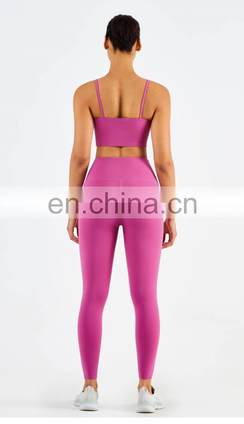 Multi Color Sport Bra Set Exercise Outfits Women Sets 2 Pieces High Support Yoga Pants