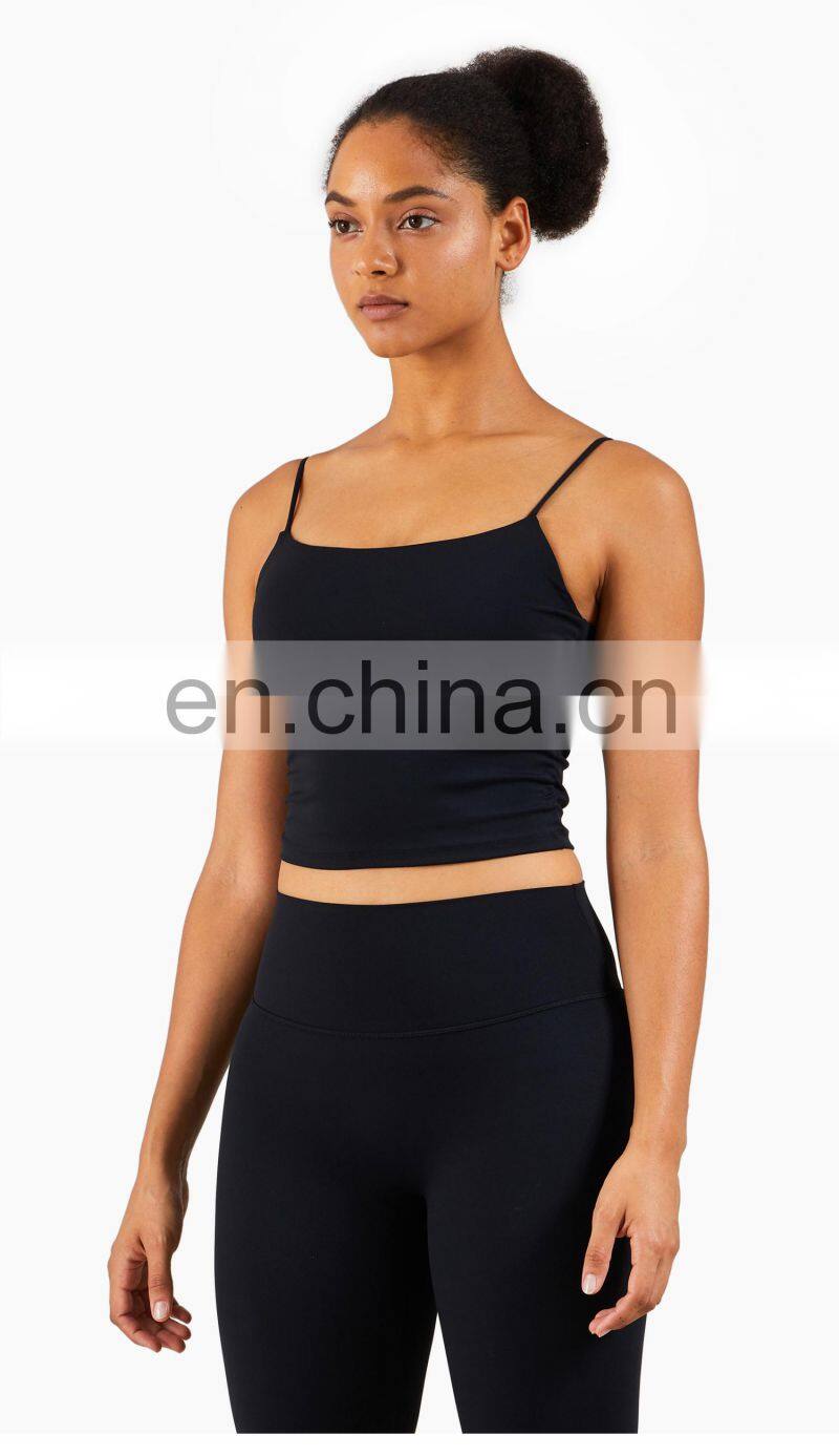 High Quality Sports Bra Skin-Friendly Workout Thin Strap Yoga Custom Tank Top Women