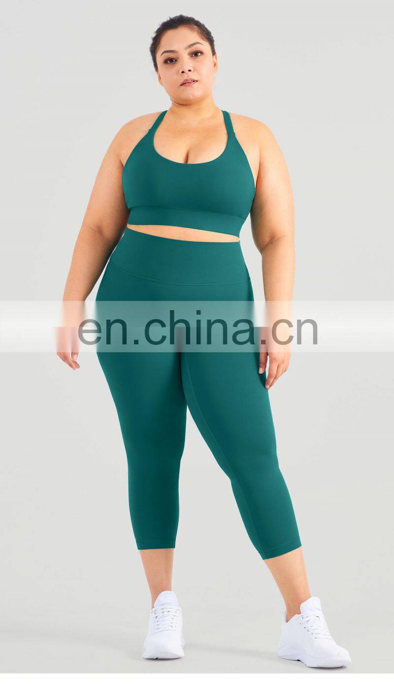 Tiktok Y Shaped Back Sports Bra Plus Size Adjustable Gym Fitness Yoga Top