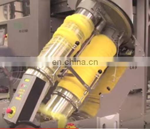 Automatic orange citrus potato garlic chill onion weighting counting Nylon Mesh Net Bag clipping packing Packaging Machine