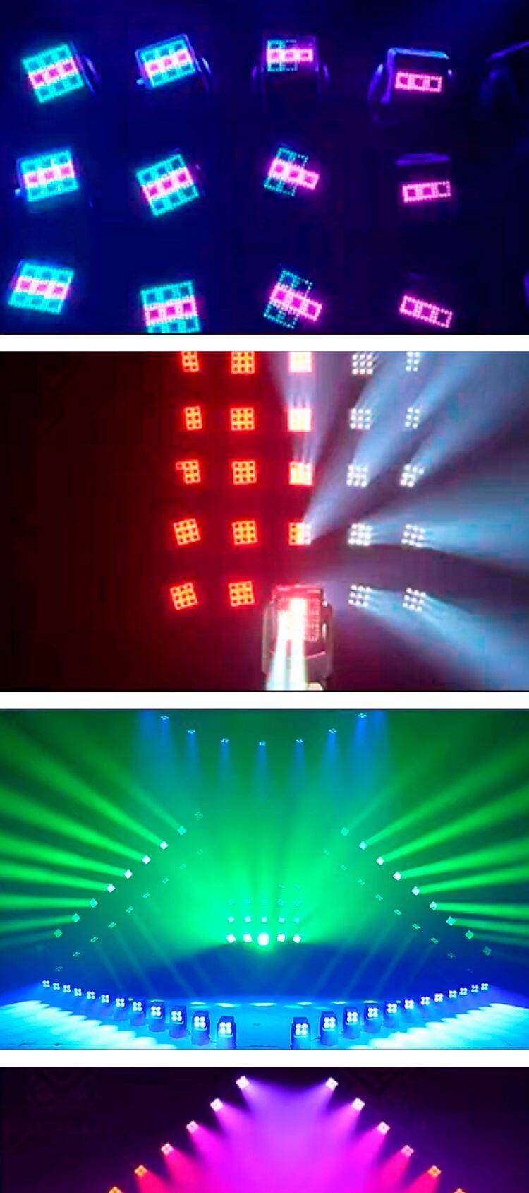 WJ460 Professional Lighting Factory Wholesale 4x60W Double-sided Electrodeless Beam Lighting Double Moving Head Light