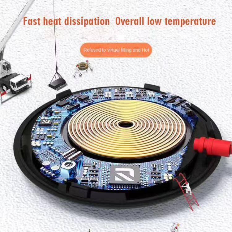 Dropshipping Sucker Wireless Charger Built in Cable Fast Charging for Iphone Samsung Universal Portable Charger Wireless 15W