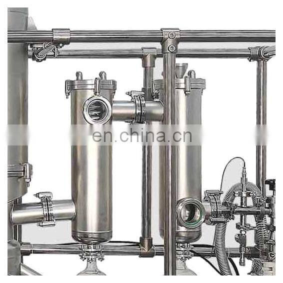 High quality crude oil short path distillation wiped film molecular distillation unit essential oil distiller