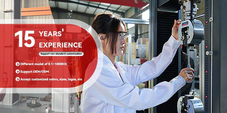 HST 500-600KN Computerized Electronic Utm 10 Ton 10 Kn Double Column Tensile Universal test Machine