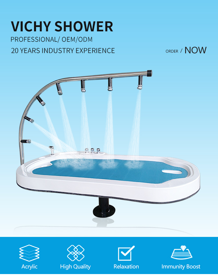 Hydro Jet Massage Beds Spa Water Shower Vichy shower Beauty Massage Bed