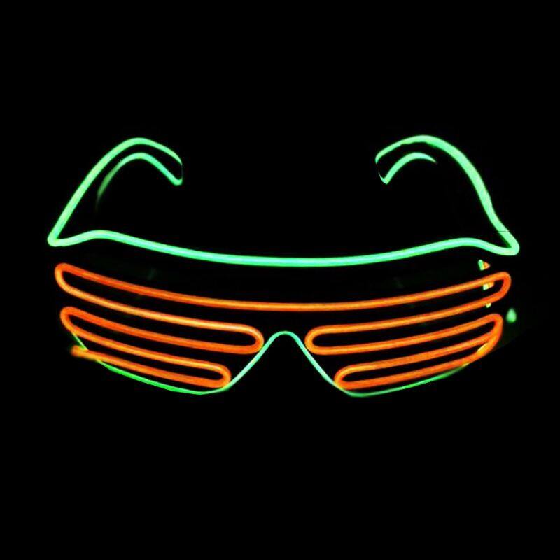 Mix Neon Colors LED Shutter Glasses Party Light up LED Sunglasses Shutter