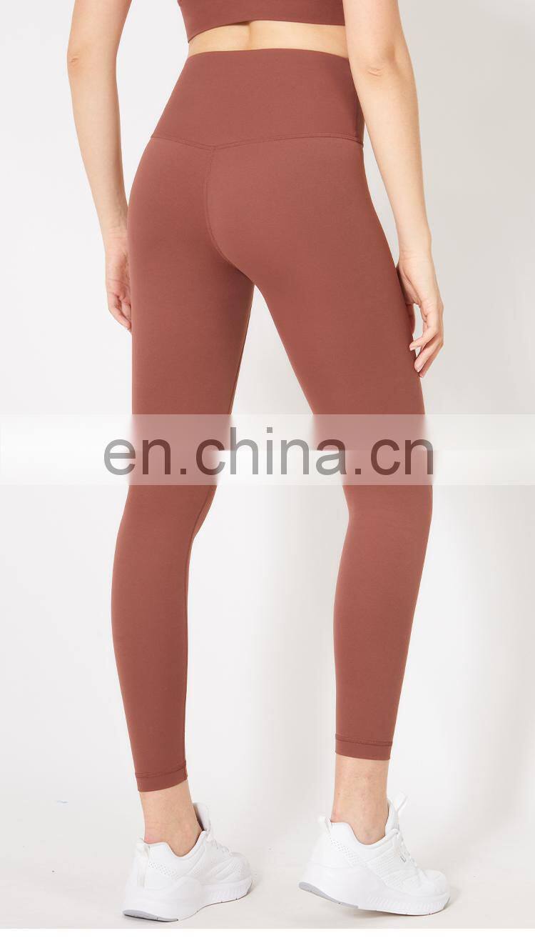 2021 ECO Girls Fitness Sport Leggings Tights Pants Custom Logo Push Up Yoga Pants With Pocket