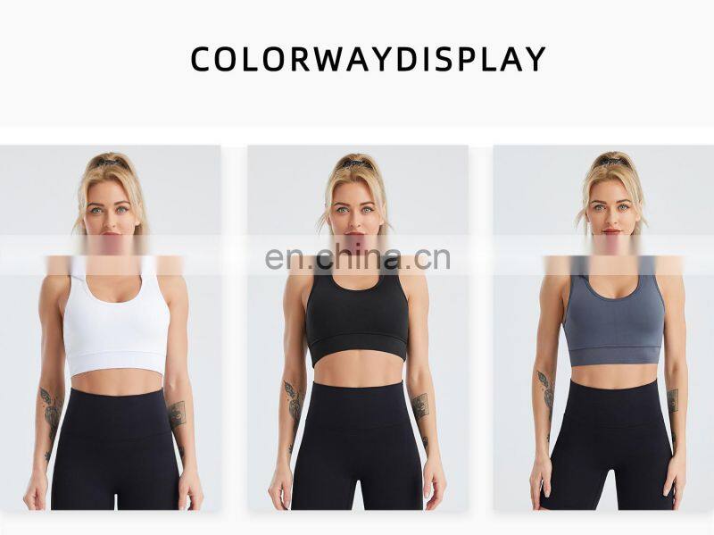 Hooded Running Grid Sports Vest Quick-Drying Breathable Nude Yoga Fitness Bra