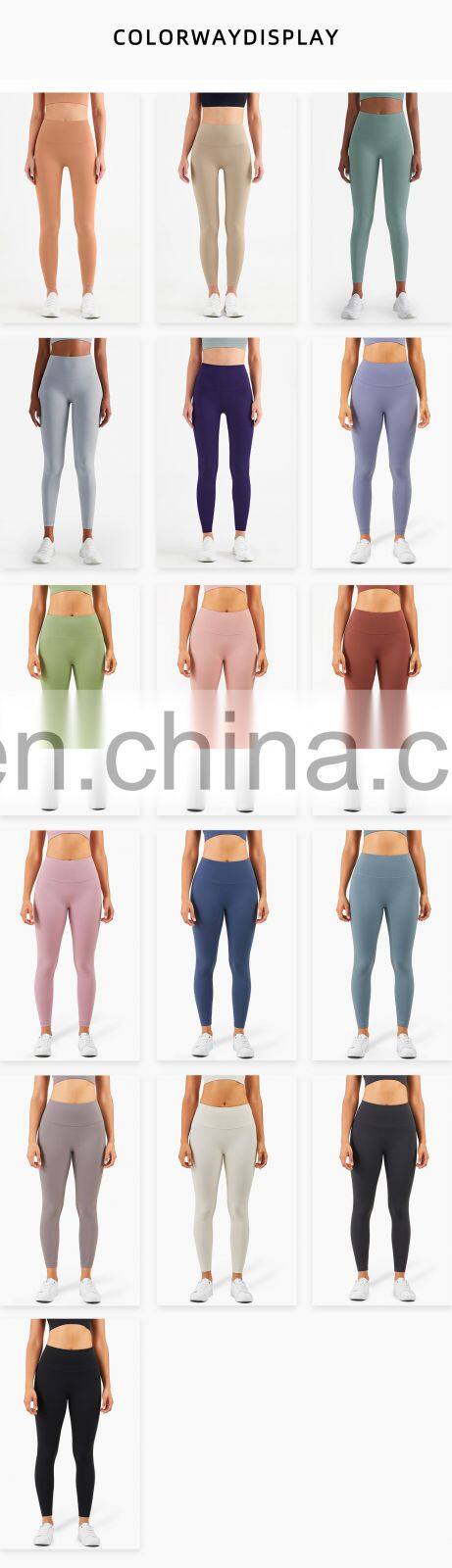 Customized Breathable Yoga Pants For Women Workout Non-slip High Waist Sports Leggings
