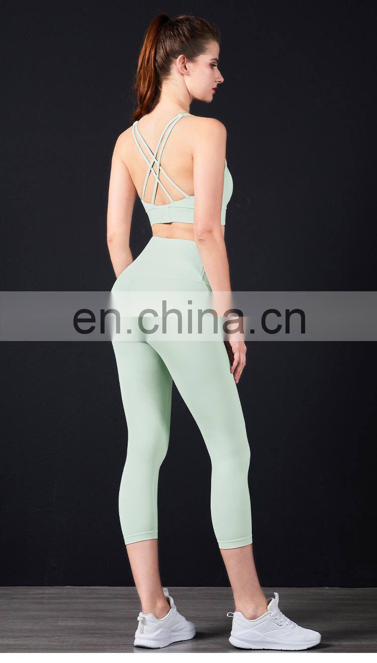 High Support Sports Bras With Back Buckle for Women High Quality Yoga Bra Fitness Sport Bra Top