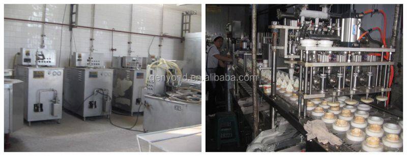 Cone cup filling American Style Liquid Nitrogen Ice Cream Machine With Nitrogen Injector for Making Tasty Ice Cream continuous freezer