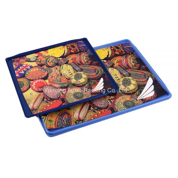 Custom logo anti slip airline tray mat