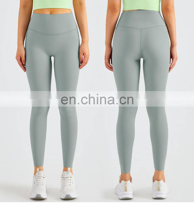 One Size Fits All Yoga Workout Leggings Custom Women Fitness Four Way Stretch Sports Pants