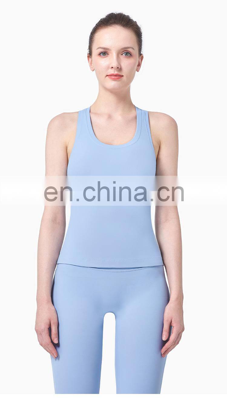 Women Yoga Wear Female Fitness Clothing Racer Back Gym Tank Top Running Sport Tank Top