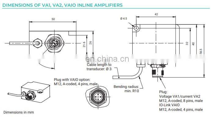 HBM C9C Force Sensor Miniature force transducer for compressive force measurement