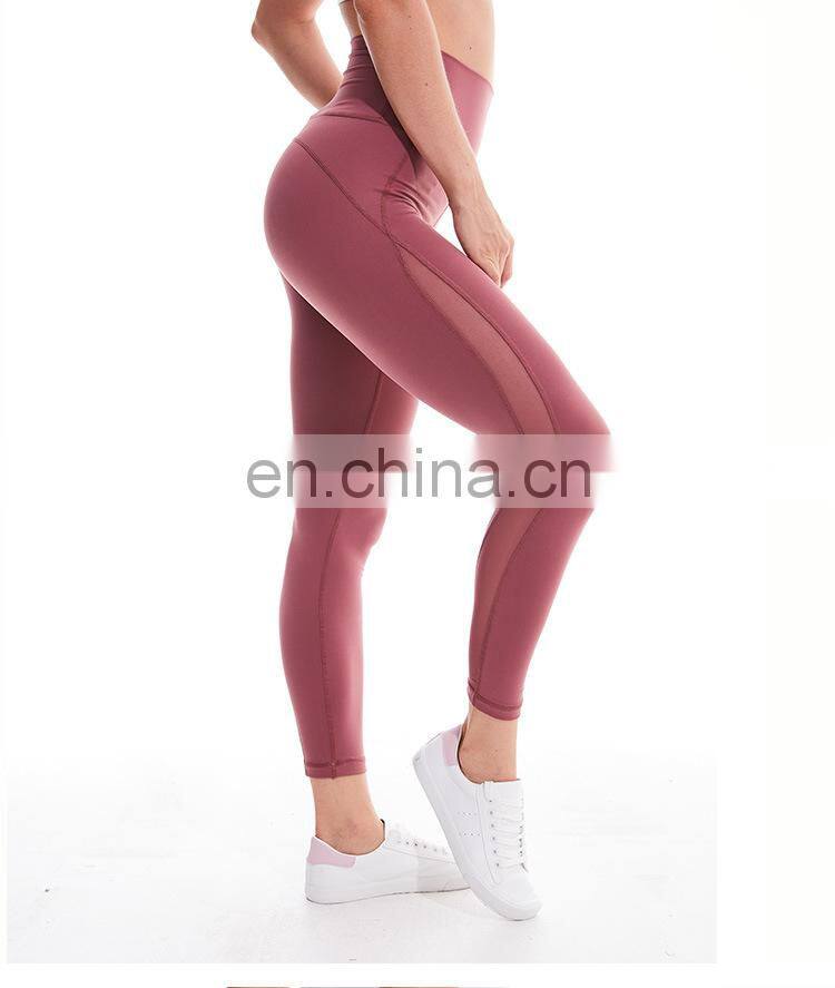 Latest most hot selling wholesale women sexy athletic wear plus size mesh leggings