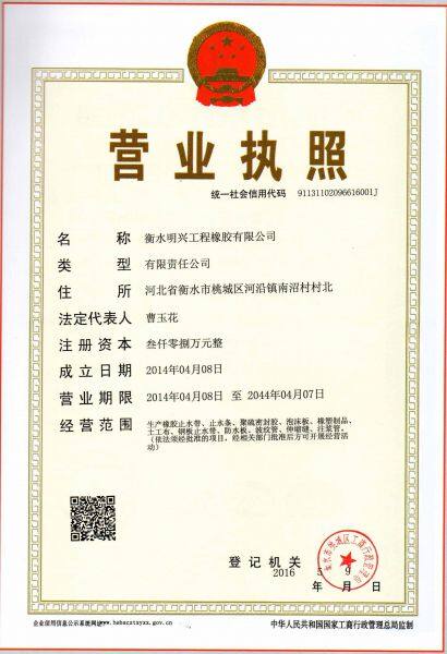 Hengshui Ming Crown Rubber And Plastic Products Co., LTD company overview - view 1