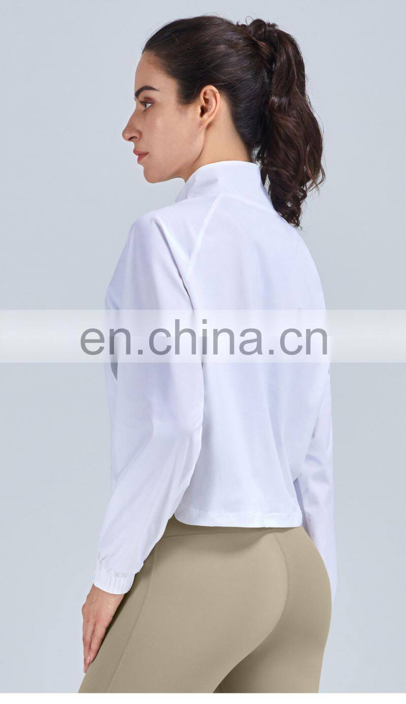 New Pocket Outdoor Workout Jacket Women Loose Yoga Exercise Sport Wears Gym Jacket