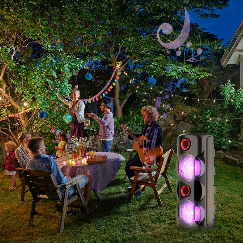 ZQS8225 sell well subwoofer 30W power dual 8 inch speaker wireless bass sound bluetooth speaker