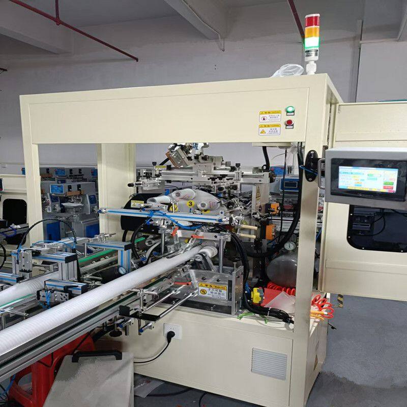 Full automatic 8 station rotary screen printer with UV dryer for Plastic paper cup printing