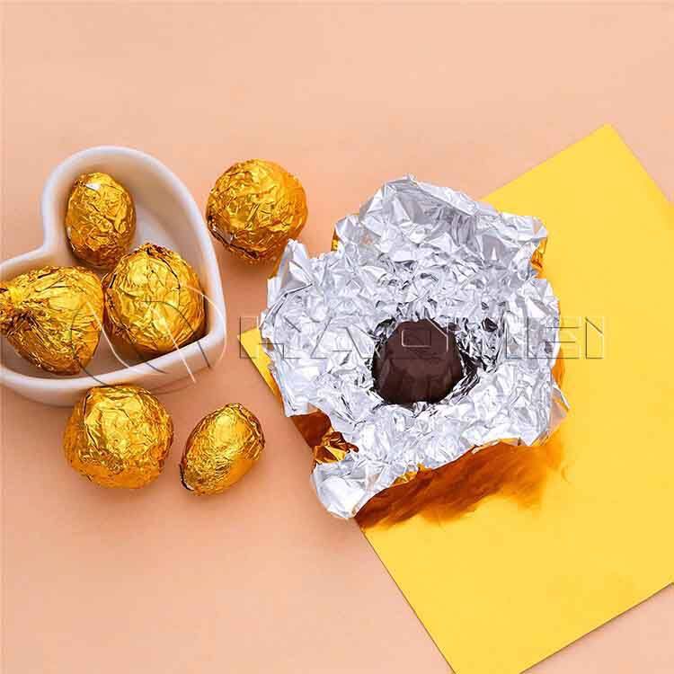 Aluminum Gold Foil Paper For Chocolate Wrapping