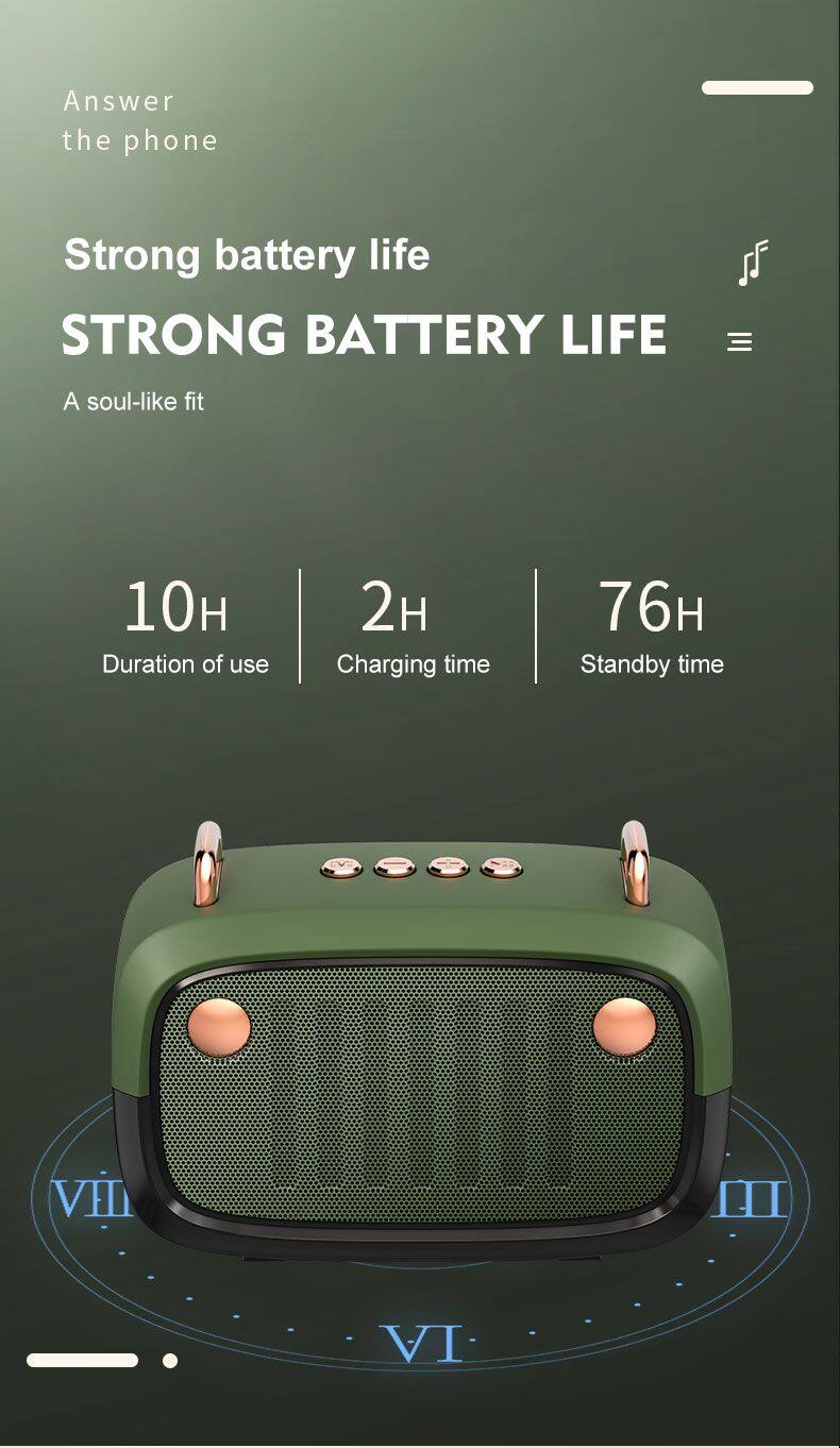 BS32D Wireless Bluetooth speaker Audio FM TF Card Outdoor Portable Mini Music BT Speaker Mini Speakers Bluetooth