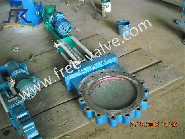 Electro hydaulic knife gate valve