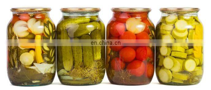 Factory Vegetable cucumber carrot chill pickles making jar packing tin can packaging machine pickle production plant line