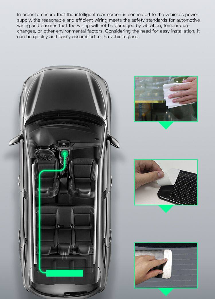 96*16 Car Windshield LED Screen Diy Indicator Light Devil Eyes App Control for Truck Animated Decorative Electronic