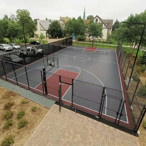 outdoor basketball court fencing (2)