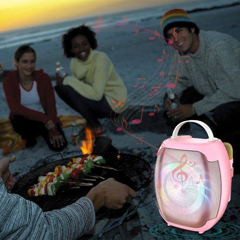 JQS403 OEM bass sound portable 4-inch speaker 8W power wireless bluetooth speaker for outdoor