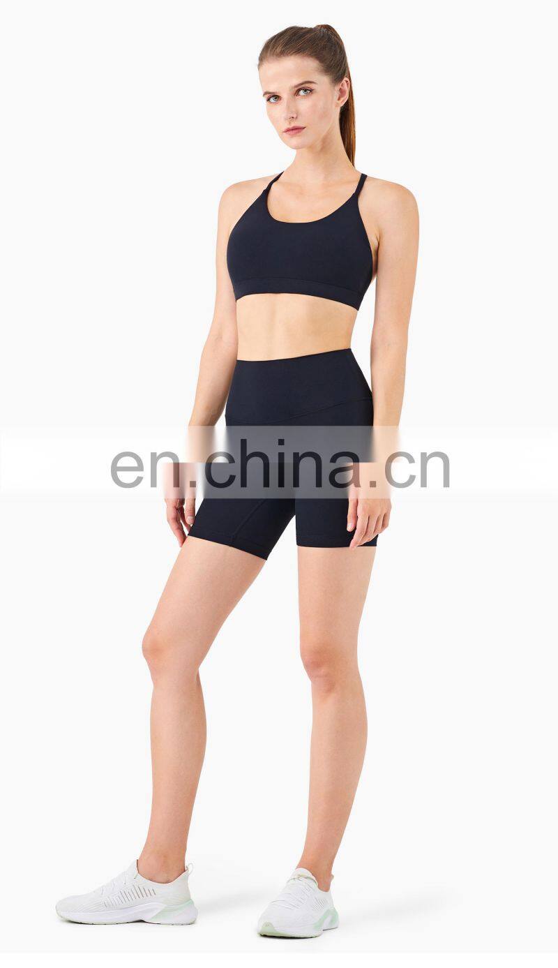 2022 ECO Fashion Yoga Short Sets Compress Legging Out Wear Gym Sports Bra Suit