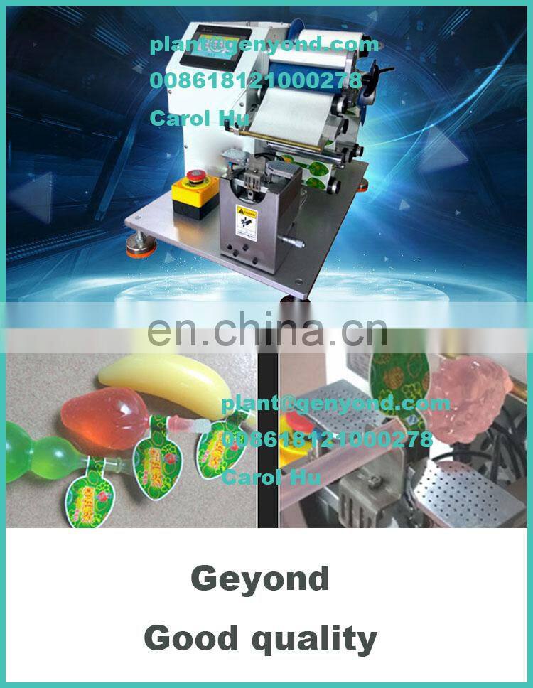 Industrial ice pop fold label machine