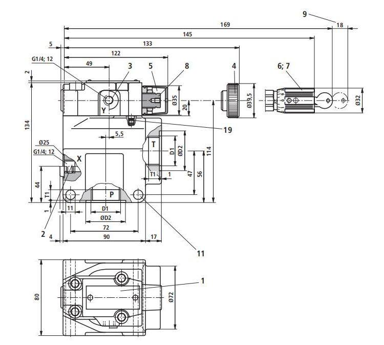 Rexroth DBW10 Silo Pressure Relief Valve High Speed Mini Solenoid Valve DBW10A1-5X200-6EG24N9K4