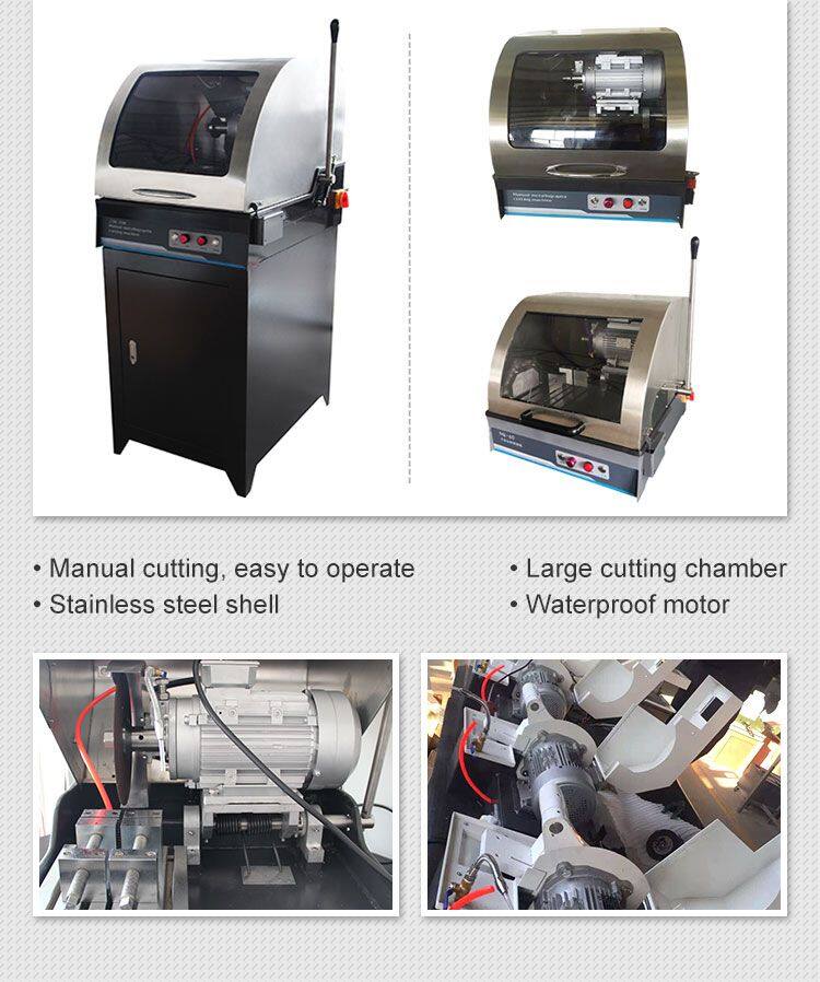 SQ-80 80mm 2800 R/min Metal Sample Cutting Testing Equipment with Integrated Cooling System