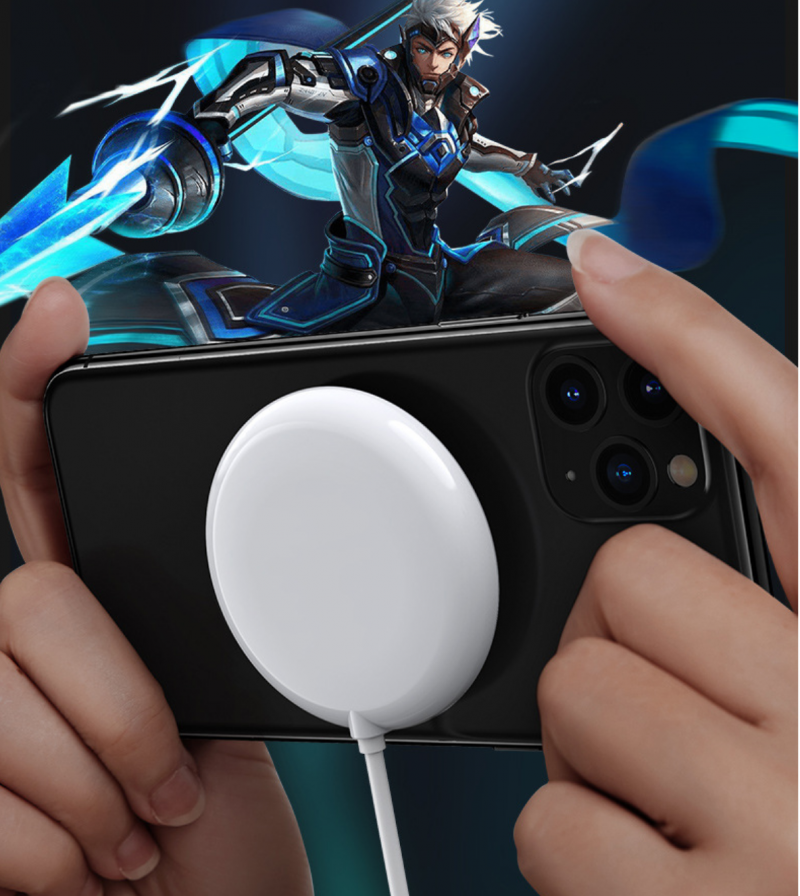 Dropshipping Sucker Wireless Charger Built in Cable Fast Charging for Iphone Samsung Universal Portable Charger Wireless 15W