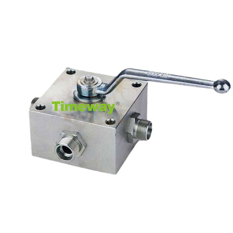 KH3 Series KH3/4-G1/8 G1/4 G3/8 G1/2 G3/4*06 Three-way High Pressure Hydraulic Ball Valve 6000PSI