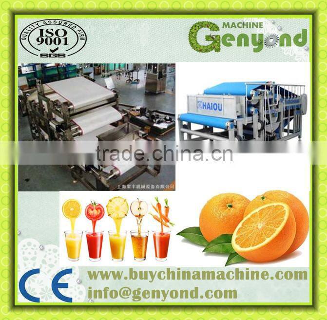 belt extractor for press juice from fruit and vegetables