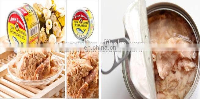 Manufacturer Shanghai Factory automatic TUNA CHUNKS CANNING MACHINE canned fish in oil production line processing plant