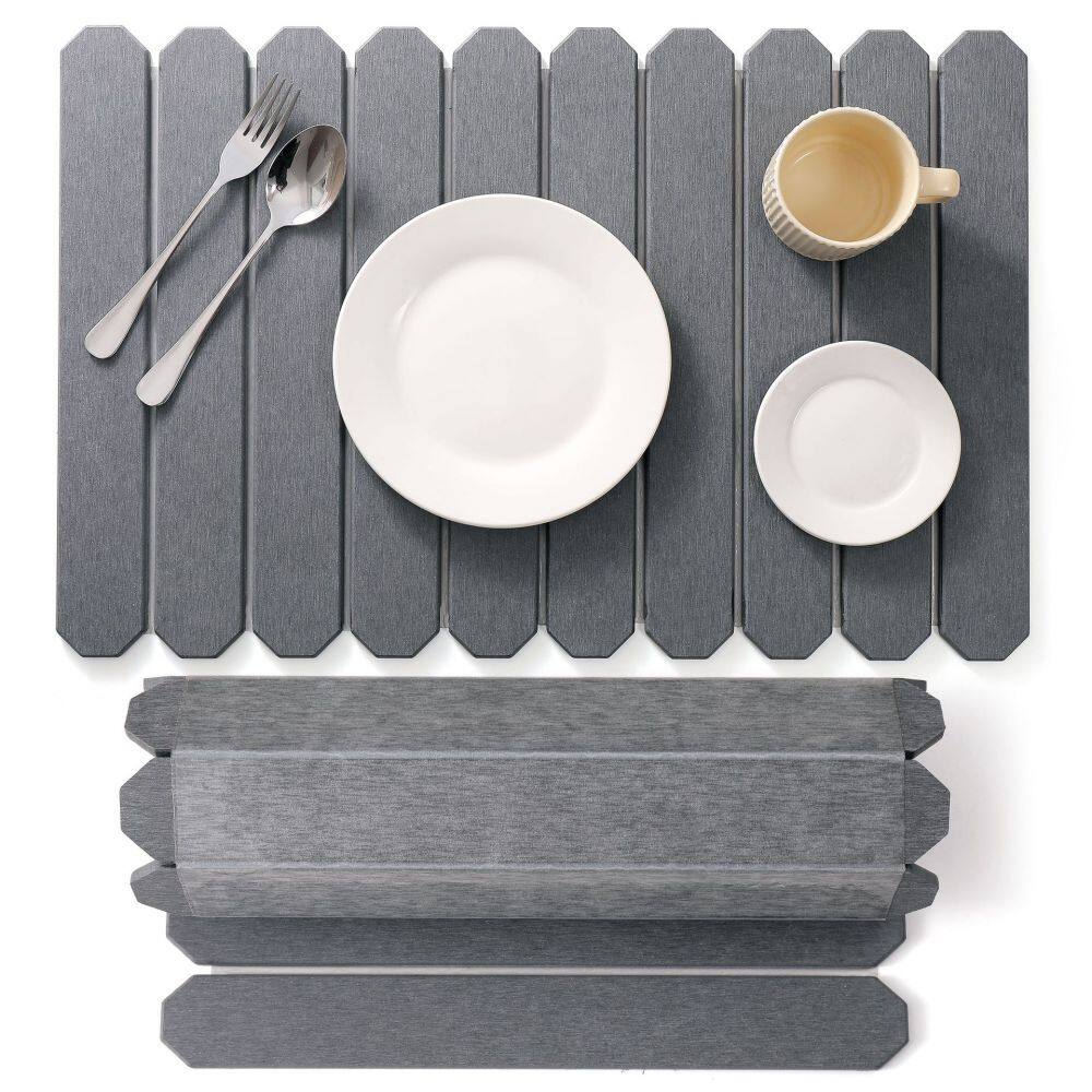 Octagonal gray foldable stone dish drying mat.jpg