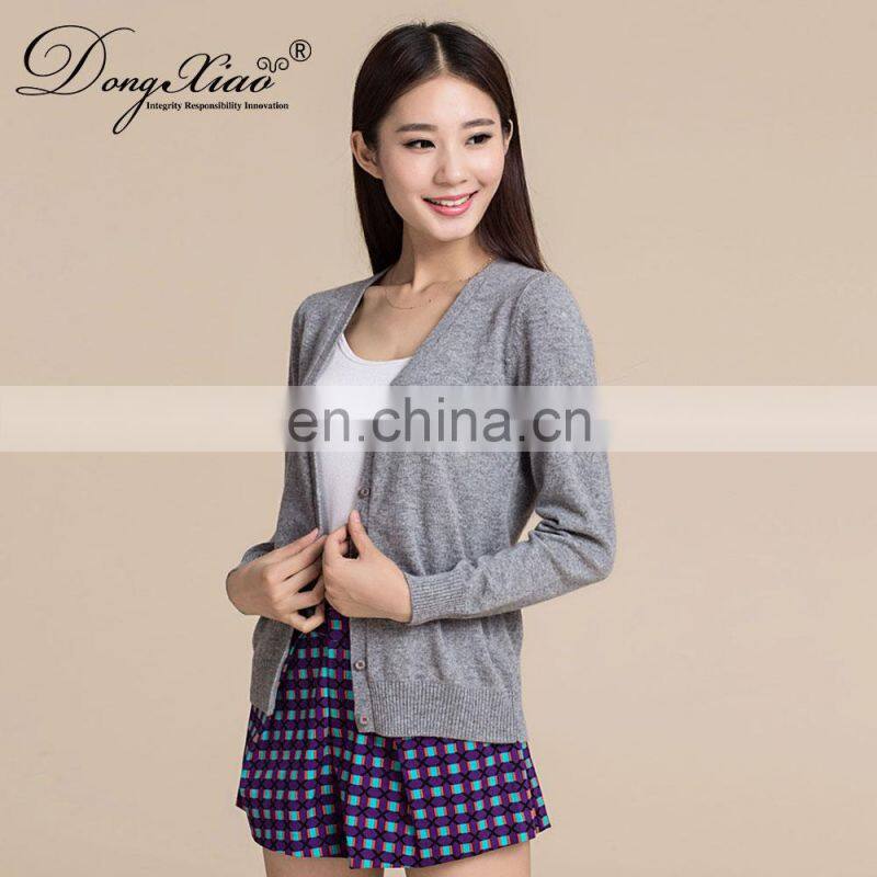 Fashion Korean Women Sweater Lightweight Zipper Women's Cashmere Sweater Cardigan