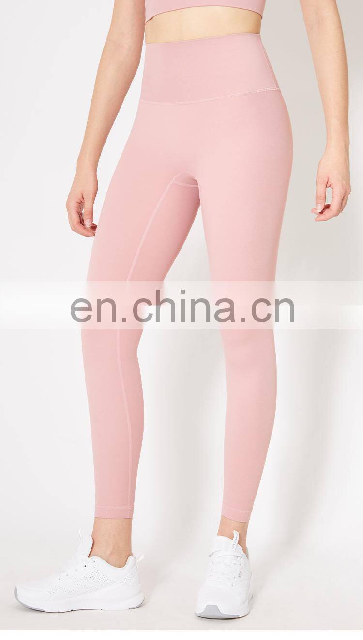 2021 ECO Girls Fitness Sport Leggings Tights Pants Custom Logo Push Up Yoga Pants With Pocket