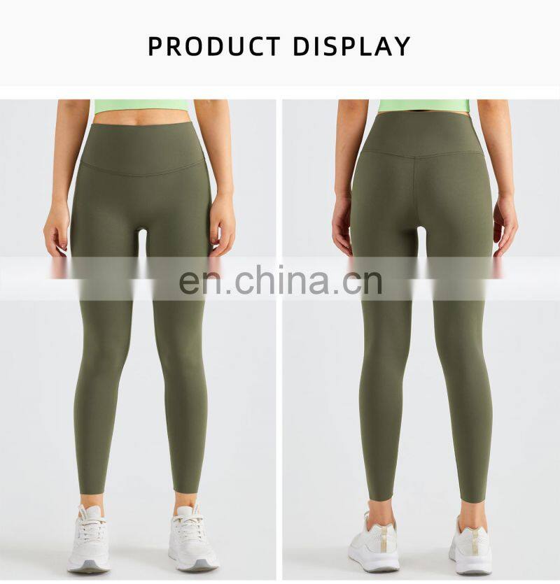 One Size Fits All Yoga Workout Leggings Custom Women Fitness Four Way Stretch Sports Pants