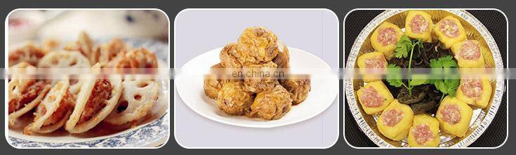 Automatic Gluten stuffing machine Gluten filling Egg dumplings meat lotus root box eggplant box machine